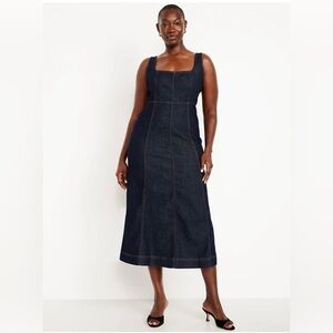 NWT Old Navy Fit & Flare Sleeveless Denim Midi
Dress | Old Navy size L